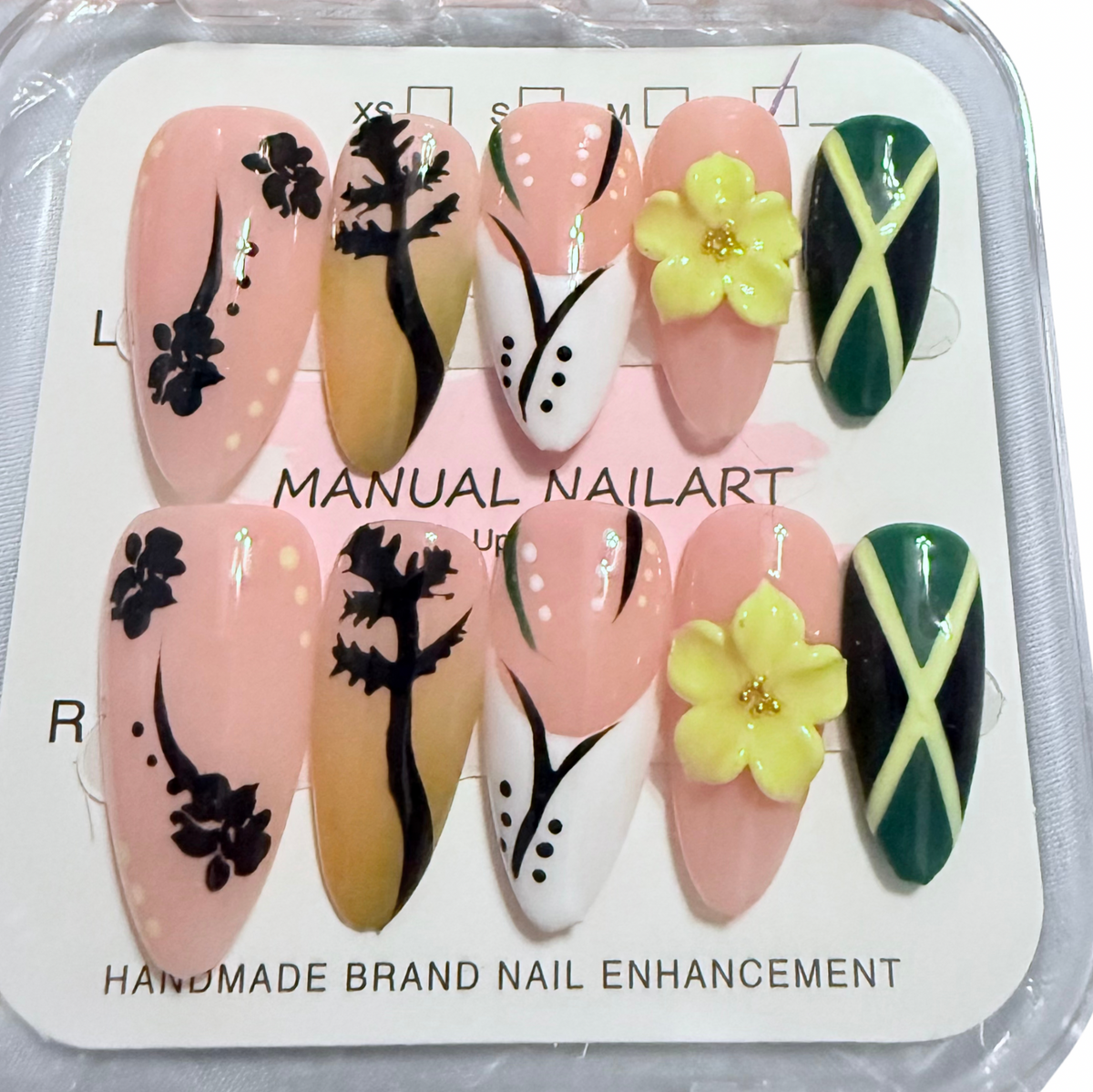 Jamaica flag inspired (almond)